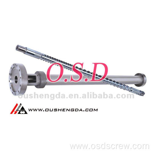 Gas vented screw and barrel for pelletizer (screw barrel manufacturer)